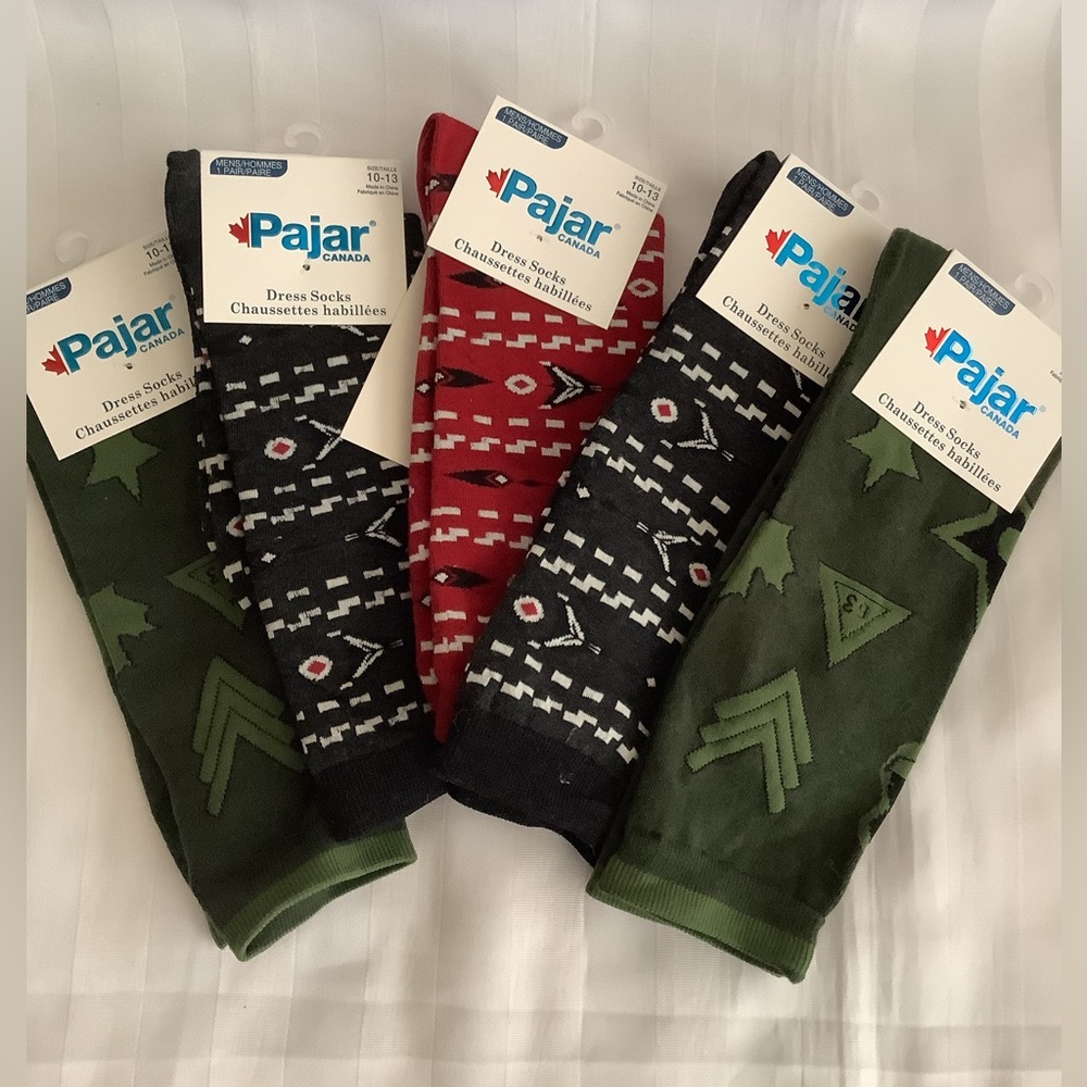 Five Pair Men’s Pajar Dress Socks